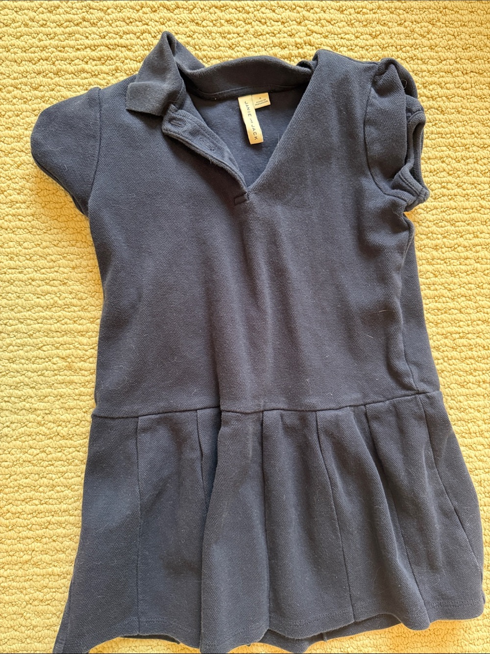 Janie and Jack Navy Polo Pleated Dress